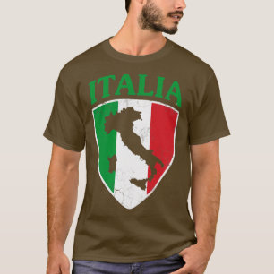 Italia Flag Crest Italian Italy Family T-Shirt