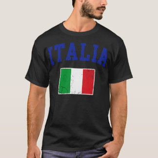 Italia Flag Family Heritage Italian Italy Vintage T-Shirt