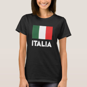 Italia Flag Green White Red T-Shirt