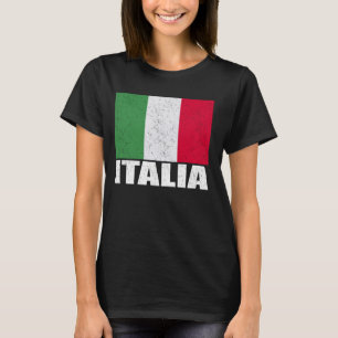 Italia Flag Grunge Vintage Souvenir Italy T-Shirt