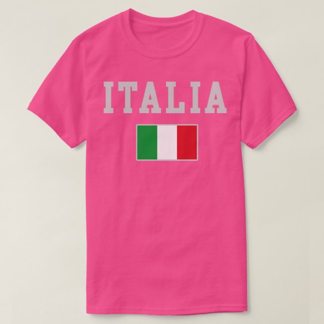Italia Flag Italian Italy Family Heritage T-Shirt (Design Front)
