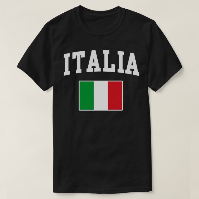 Italia Flag Italian Italy T-Shirt (Design Front)