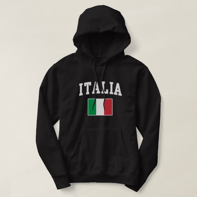 Italia Flag Italy Italian Italiano Family Men Wome Hoodie (Design Front)