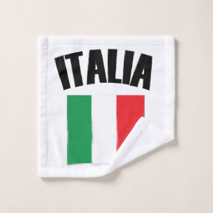 Italia Flag Italy Wash Cloth
