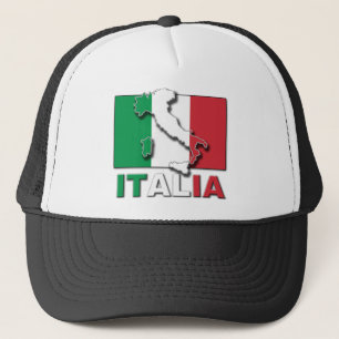 Italia Flag Land Trucker Hat