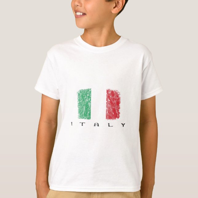 Italia Flag  T-Shirt (Front)