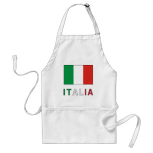 Italia Flag & Word Standard Apron