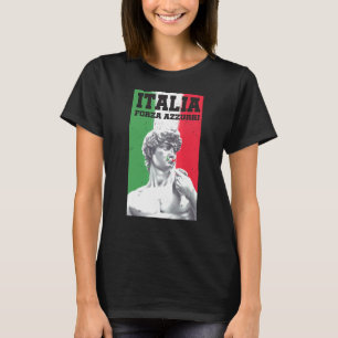 Italia Forza Azzurri Italy Love Football Soccer T-Shirt