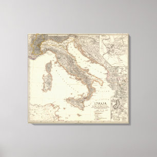 Italia, Gallia citerior, Illyricum, Sicilia Canvas Print
