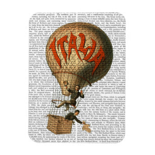Italia Hot Air Balloon Magnet