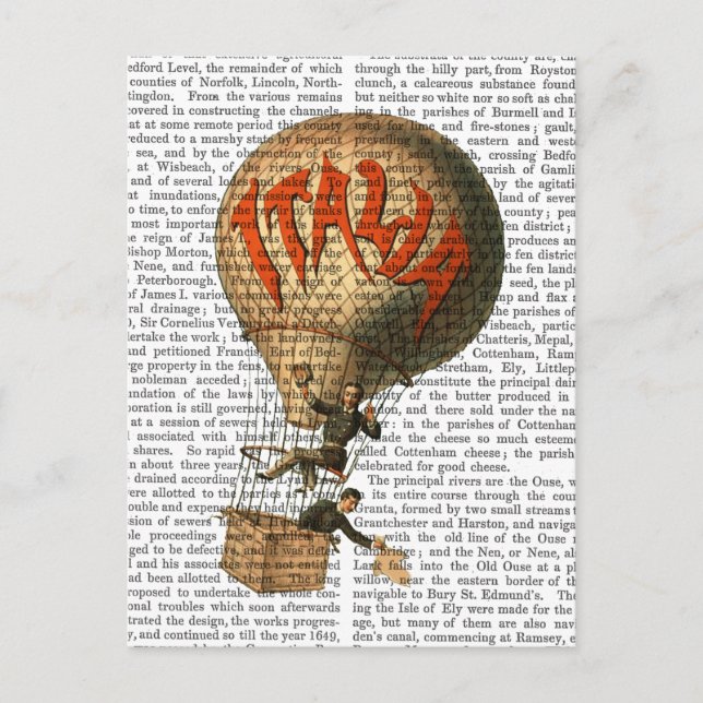 Italia Hot Air Balloon Postcard (Front)