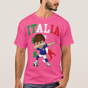Italia Italian Boy Italy Flag Map T-Shirt