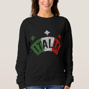 Italia Italian Flag Distressed Italy Family Sweatshirt