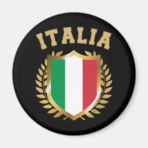 Italia/Italy Flag Shield Magnet