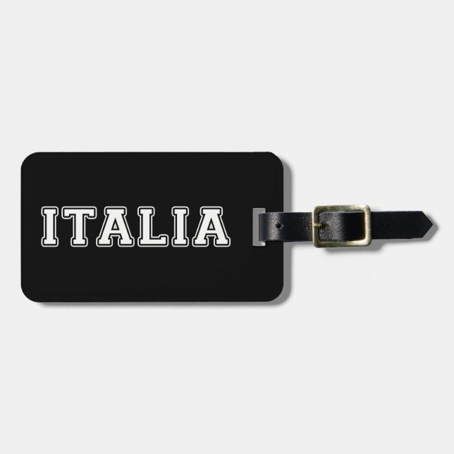 Italia Luggage Tag (Front Horizontal)