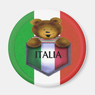 Italia Pocket Bear Magnet