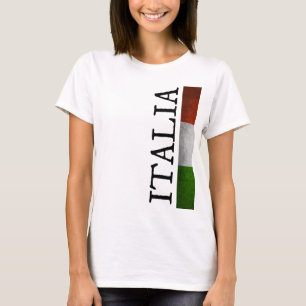 Italia Pride I Love Italy Tricolore Italian Flag T-Shirt