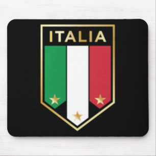 Italia Print - Proud Italian - Italian Soccer Jers Mouse Pad