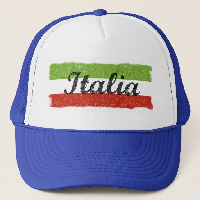 Italia Retro Trucker Hat Italia (Front)