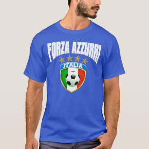 Italia Soccer 4 Star Forza Azzurri T-Shirt