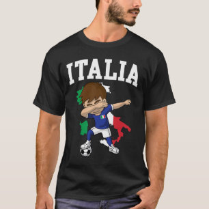 Italia Soccer Boy Italian Italy Flag Map Sports Te T-Shirt