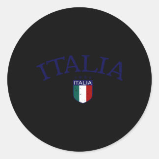 Italia Soccer Classic Round Sticker