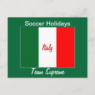 Italia soccer holidays holiday postcard