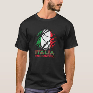 Italia Sports Fan Italian National Flag Art Italy T-Shirt