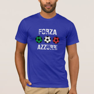 Italia - tricolore - calcio - Forza Azzurri T-Shirt