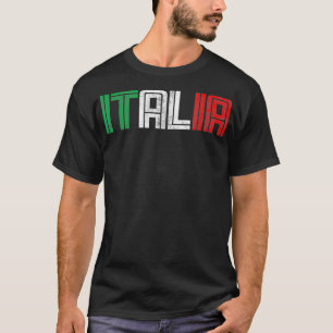 Italia Vintage Italy Flag Italiano Souvenir Trave T-Shirt