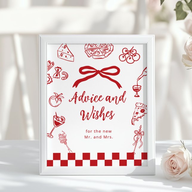 Italian Advice and wishes Thats Amore bridal Poster (Creator Uploaded)