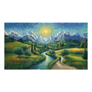 Italian Alps Snowcapped Photo Print