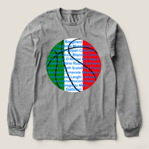 Italian American Basketball Players Tri-Blend Shirt