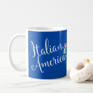 Italian American Entwined Hearts Mug