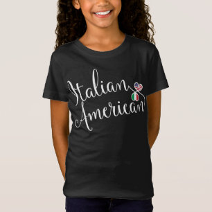 Italian American Entwinted Hearts Tee Shirt