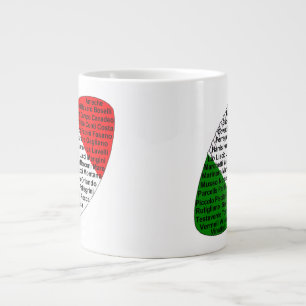 Italian American Football Players Large Coffee Mug
