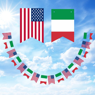 Italian-American Friendship  Bunting