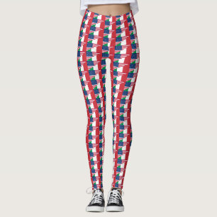 Italian American Italy USA Flag Leggings