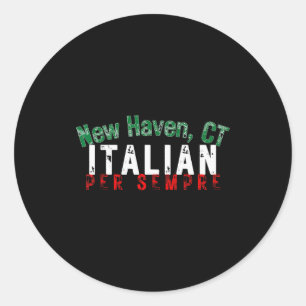 Italian-american Pride New Haven Ct Heritage Itali Classic Round Sticker