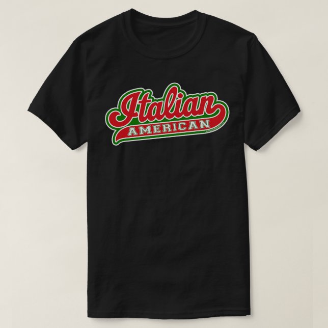 Italian American Swish T-Shirt (Design Front)