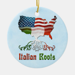 Italian Amrican Roots Ceramic Tree Decoration