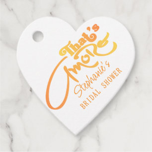 Italian Aperol Cocktail That's Amore Bridal Shower Favour Tags