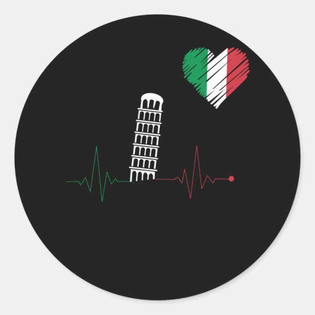Italian Architecture Classic Round Sticker (Front)