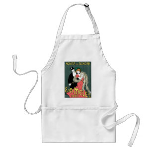 Italian Art Nouveau Fashion Ad Standard Apron