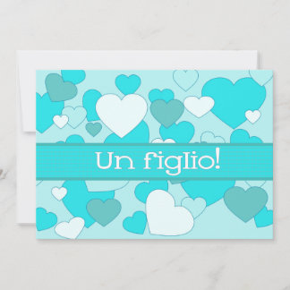 Italian Baby Boy Birth Announcement