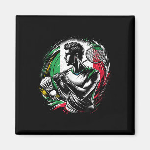 Italian Badminton Player Sportsman Athlete Coach  Magnet
