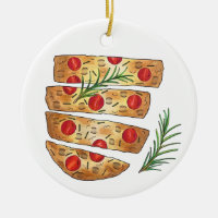 Italian Bakery Focaccia Olive Oil Bread Tomatoes