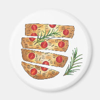 Italian Bakery Focaccia Olive Oil Bread Tomatoes