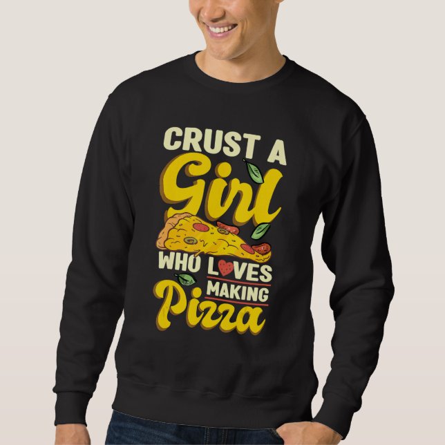 Italian Baking Profession Expert Hobby Pizza Maker Sweatshirt (Front)