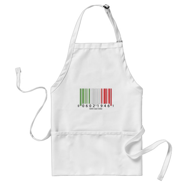 Italian Barcode Flag Standard Apron (Front)